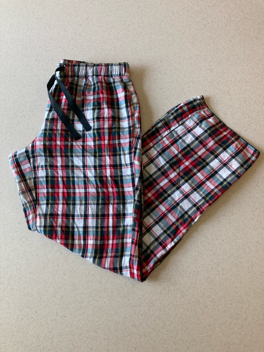 Victoria's Secret Red Black White Plaid Lounge Pajama Pants Women Size S